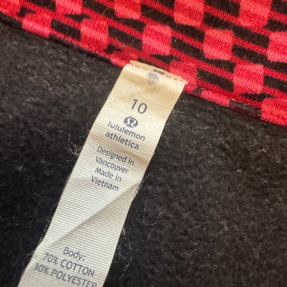 Lululemon Women Radiant Deep Dive Berry Rumble Black Running Jacket Size 10 - Picture 5 of 5